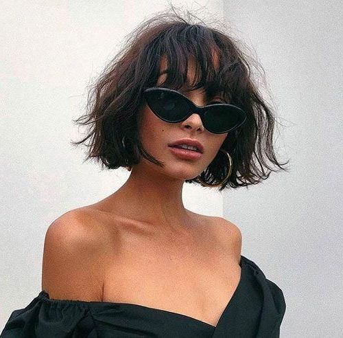 Simply Click The Link For More Cute Short Hairstyle Tips # Intended For Well Known Shaggy Bob Hairstyles With Soft Blunt Bangs (View 17 of 20)