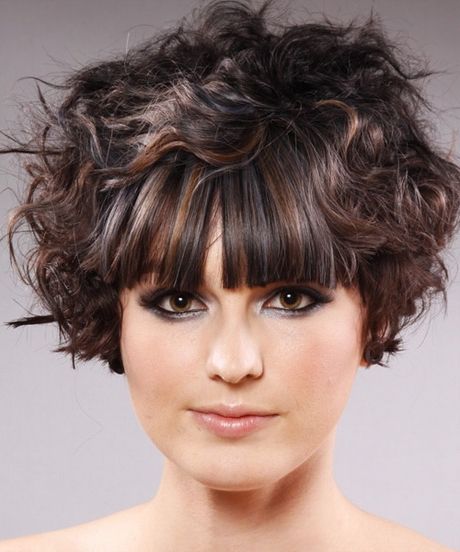 Well Liked Soft Waves And Blunt Bangs Hairstyles In Short Curly Hairstyles With Bangs (View 4 of 20)
