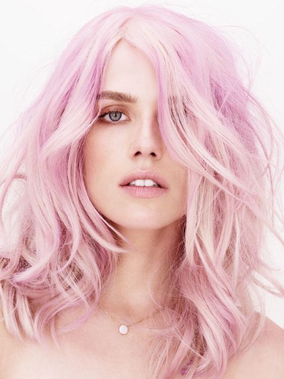 14 Light Pastel Pink Hairstyles – Color Inspiration – Strayhair Intended For Trendy Textured Pastel Pink Pixie Haircuts (View 11 of 20)