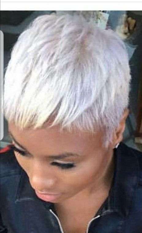 Cute Hairstyles For Short Hair, Super Short Hair In 2017 Gray Pixie Afro Hairstyles (View 13 of 20)