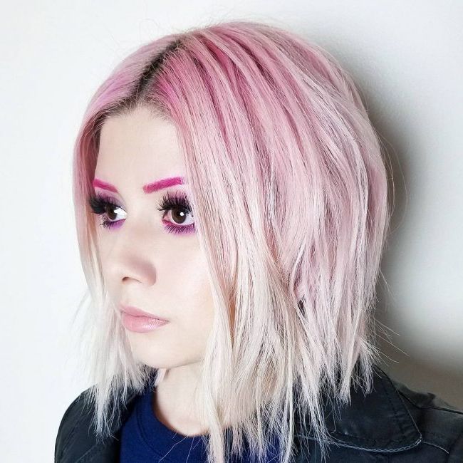 Inspirational Ideas For Pastel Pink Hair – Fashionre Inside Famous Textured Pastel Pink Pixie Haircuts (View 10 of 20)