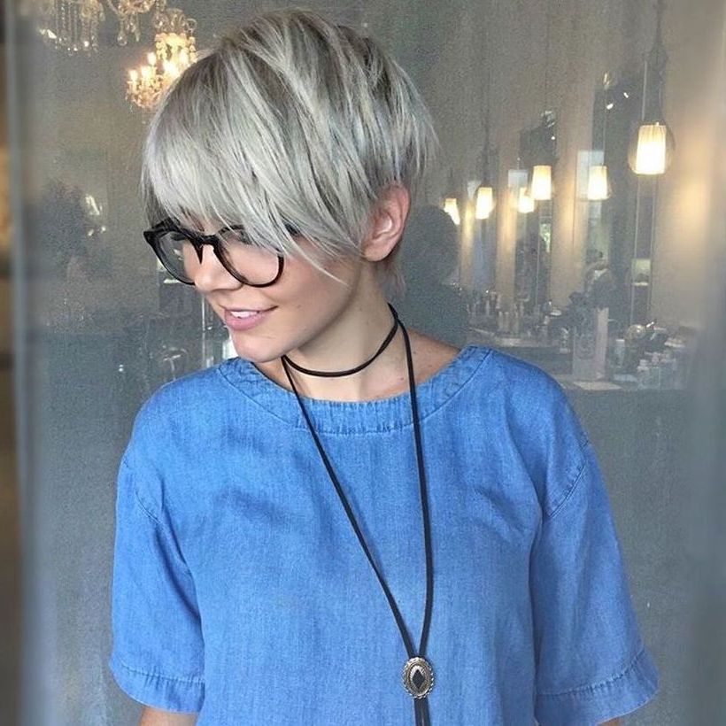 Most Recently Released Choppy Pixie Haircuts With Blonde Highlights Within Cool Short Pixie Blonde Hairstyle Ideas 146 – Fashion Best (View 20 of 20)