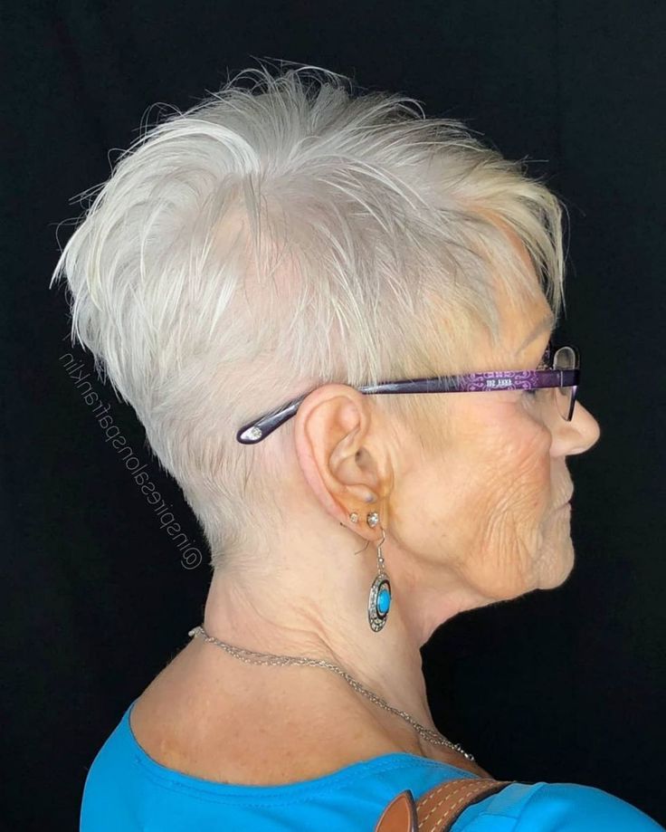 Pin On Older Women's Short Hair Cuts Within Latest Gray Pixie Haircuts For Older Women (View 12 of 20)