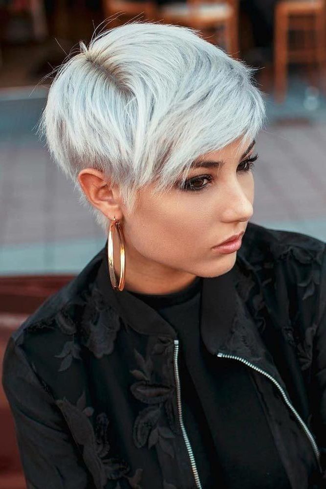 Pin On Pixie Cut With Bangs With Trendy Asymmetrical Pixie Haircuts With Long Bangs (View 7 of 20)