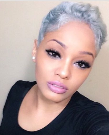 Pin On Silver Tresses Inside Best And Newest Gray Pixie Afro Hairstyles (View 20 of 20)