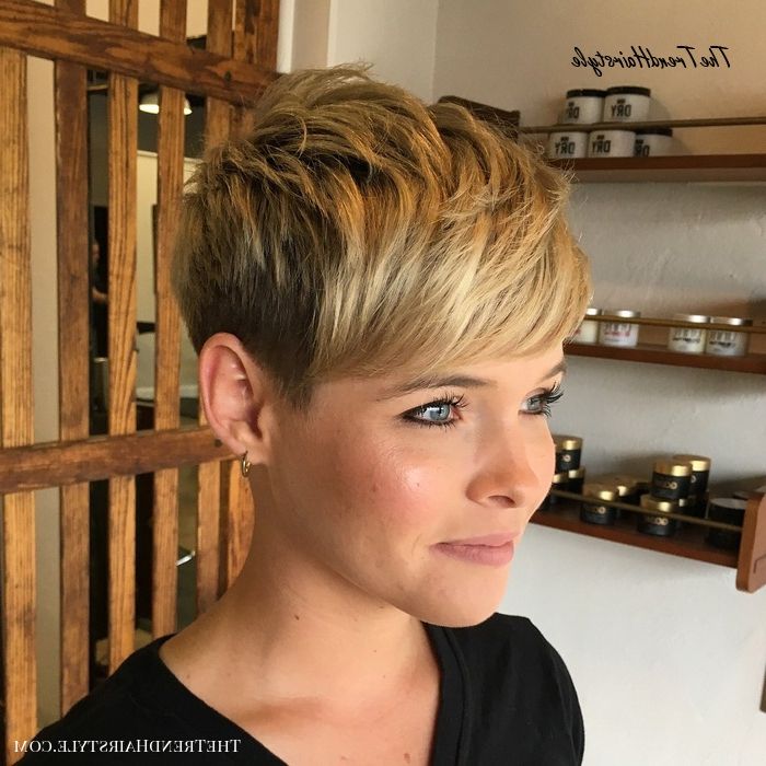 Popular Pixie Shag Haircuts For Women Over 60 Throughout Shaggy Pixie With Bangs – 60 Short Shag Hairstyles That You Simply Can (View 13 of 20)