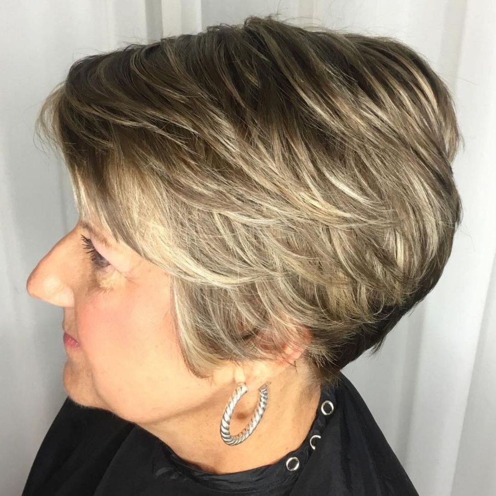 Short Layered Hairstyle For Older Ladies (View 9 of 20)