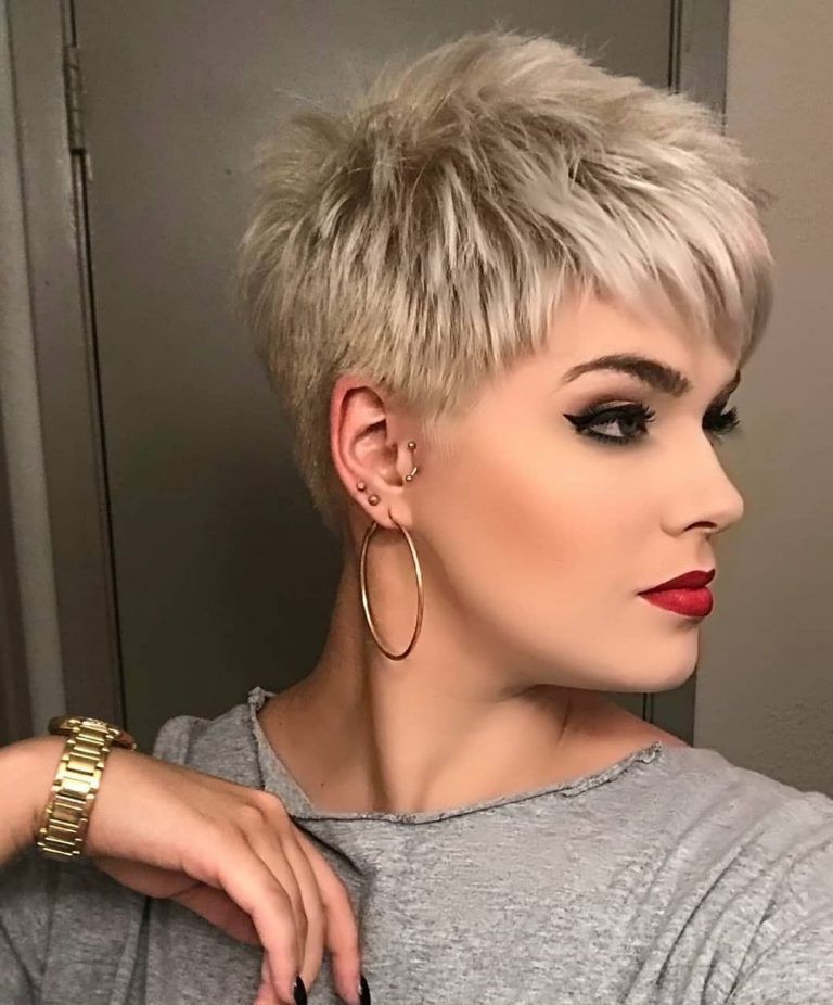 Short Pixie Haircuts 2021 2022 : Coolest Pixie Hairstyles – Page 6 Of 8 In 2018 Choppy Pixie Haircuts With Blonde Highlights (View 3 of 20)