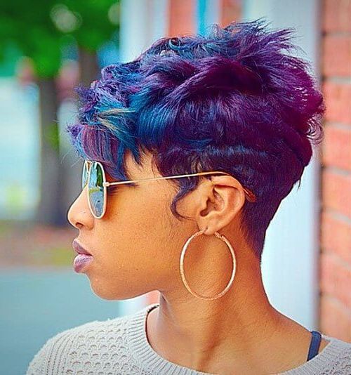 Short Pixie Haircuts For African American Hair – 20+ In 2017 Gray Pixie Afro Hairstyles (View 15 of 20)