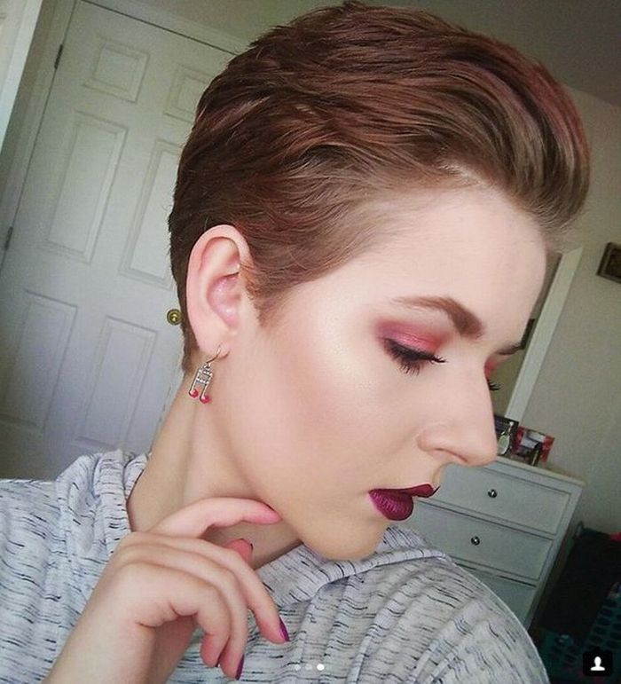 Super Very Short Pixie Haircuts 2018 Options And Trends – Fashionre Throughout Newest Plum Pixie Hairstyles (View 2 of 20)