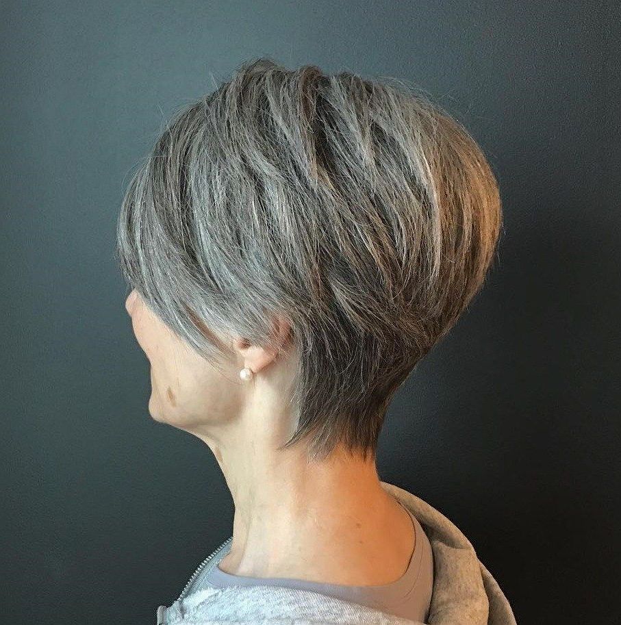 Tapered Pixie With Gray Highlights (View 6 of 20)