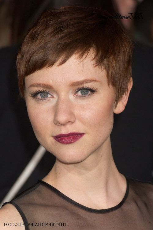 Tapered Pixie With Long Bangs – Pixie Haircuts With Bangs – 50 Terrific Throughout Famous Pixie Hairstyless With Wispy Bangs (View 18 of 20)