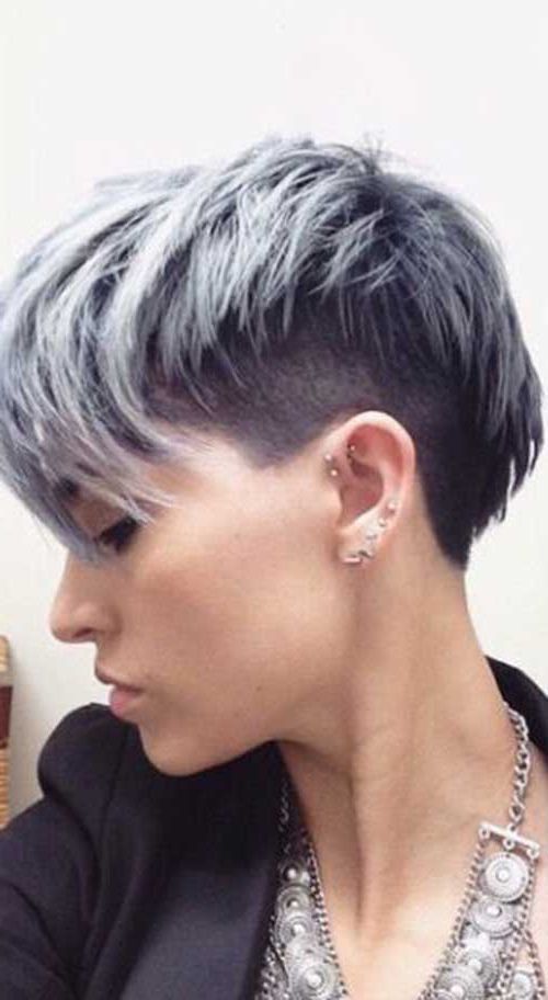 Trendy Gray Pixie Afro Hairstyles Inside Pixie Hairstyles For Grey Hair (View 4 of 20)