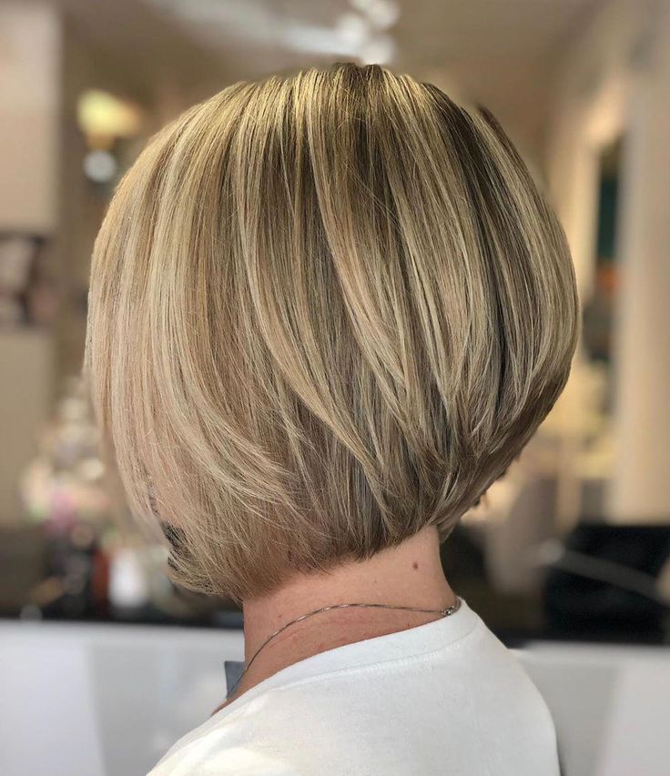 Well Liked Pixie Bob Haircuts For Straight Hair With Neat Bronde Bob With Stacked Layers #bobhaircut In  (View 15 of 20)