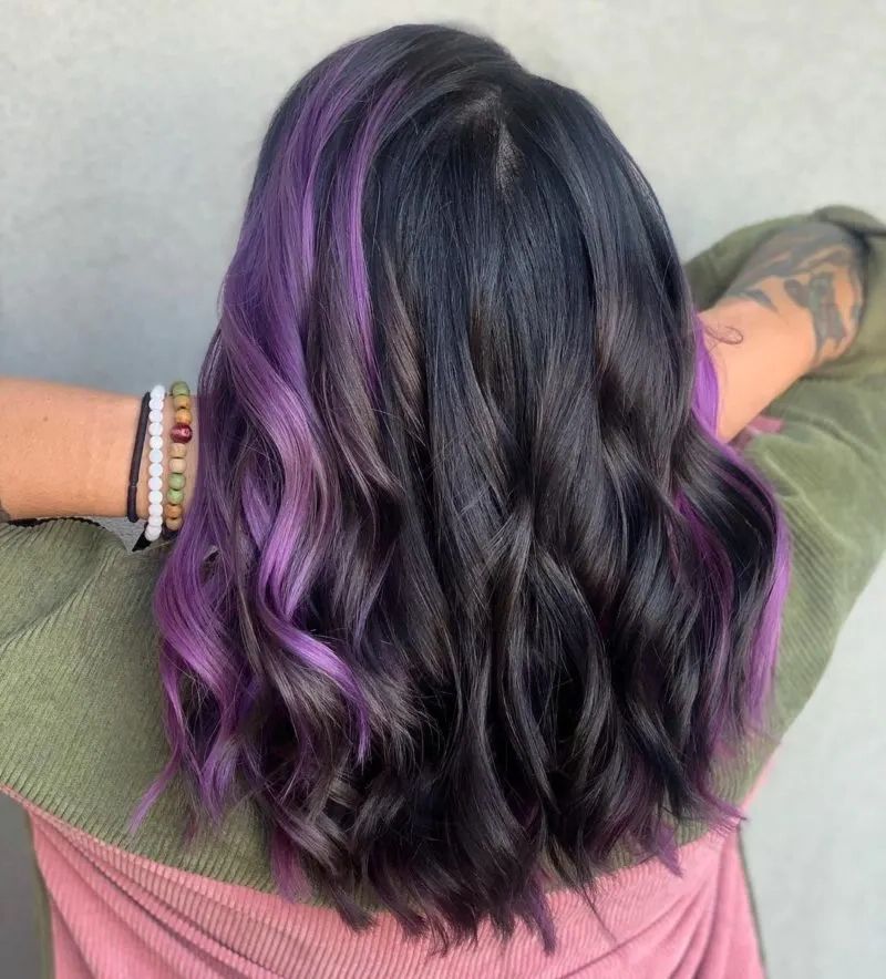 10 Edgy Black And Purple Hairstyles For 2022 In Edgy Lavender Short Hairstyles With Aqua Tones (View 10 of 20)