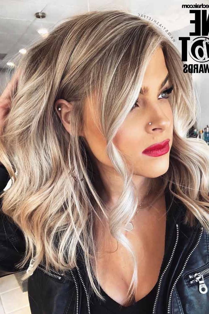 137 Medium Length Hairstyles – Love Hairstyles Within Well Known Blunt Wavy Hairstyles (View 12 of 20)