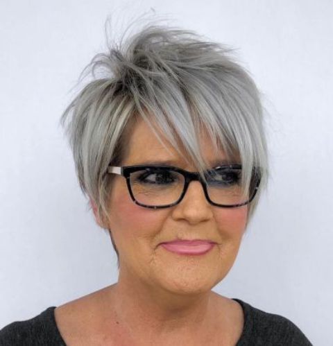 15 Classy Short Haircuts For Women Over 50 – Styleoholic Pertaining To Layered Long Pixie Hairstyles (View 19 of 20)