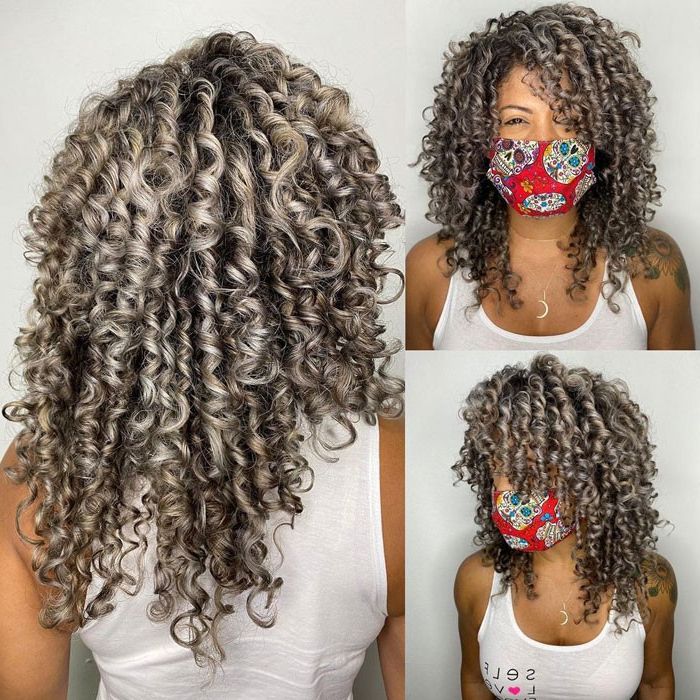15 Photos Of Dreamy Silver Curly Hair (View 13 of 20)