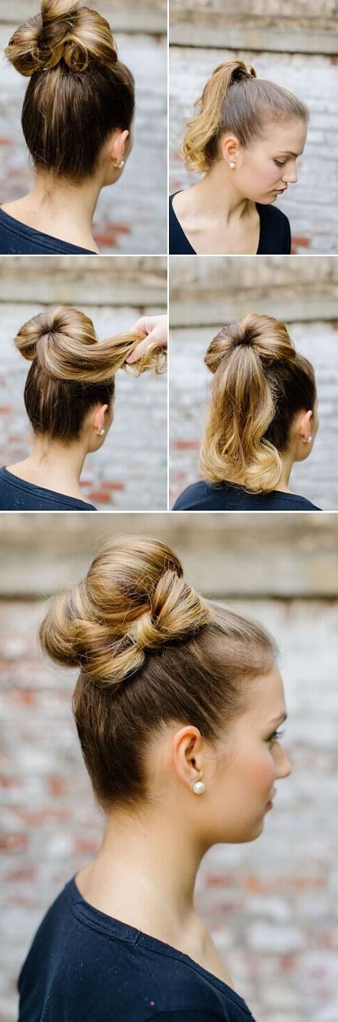 16 Easy And Chic Bun Hairstyles For Medium Hair – Pretty Designs Within Popular Twisted Buns Hairstyles For Your Medium Hair (View 18 of 20)