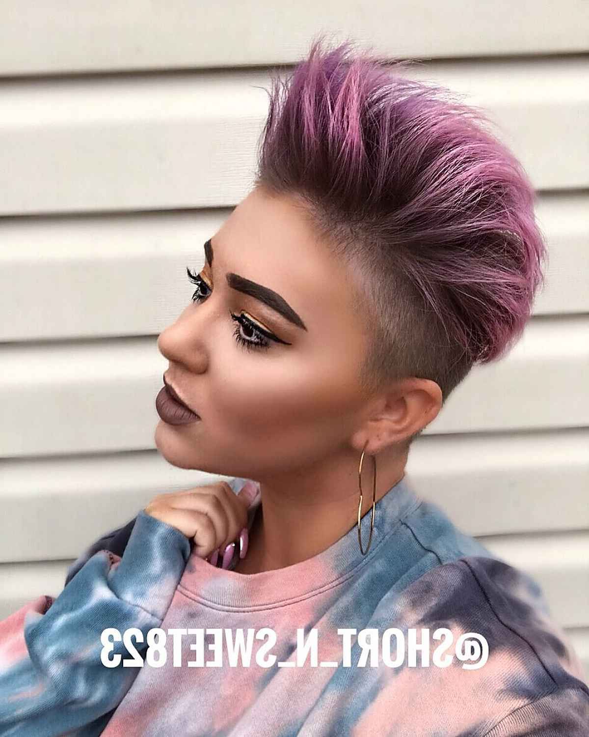 16 Spiky Pixie Cuts For A Bold, Yet Super Cute Look In Blue Punky Pixie Hairstyles With Undercut (View 7 of 20)