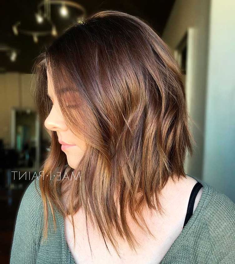 19 Best Shoulder Length Hairstyles For Fine Hair Throughout Most Popular Angled Layers Haircuts For Medium Hair (View 18 of 20)
