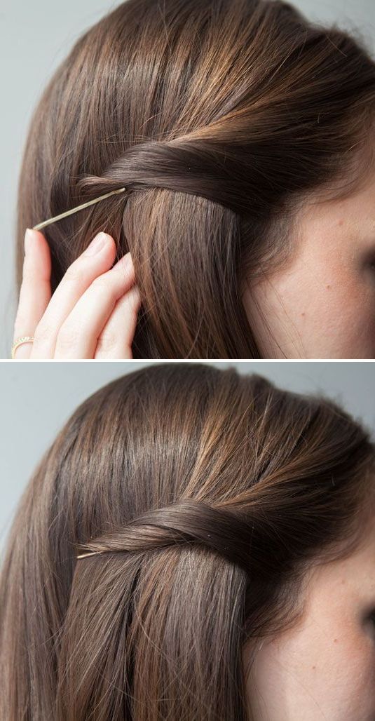 20 Life Changing Ways To Use Bobby Pins | Hairstyle, Medium Hair Styles, Hair  Styles For Brush Up Hairstyles With Bobby Pins (View 12 of 20)