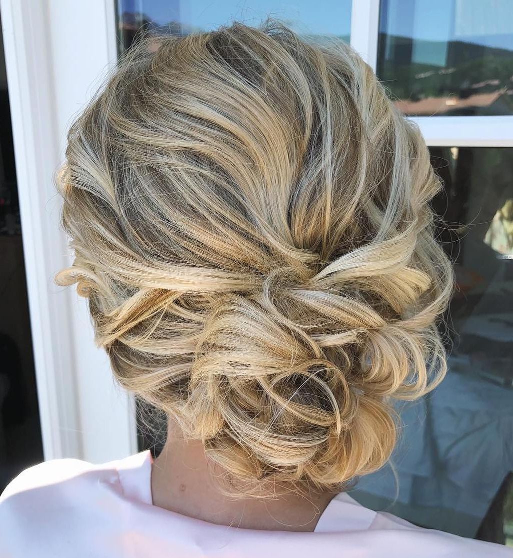 2018 Wavy Low Updos Hairstyles Regarding 65 Trendy Updos For Short Hair For Both Casual And Special Occasions (View 5 of 20)
