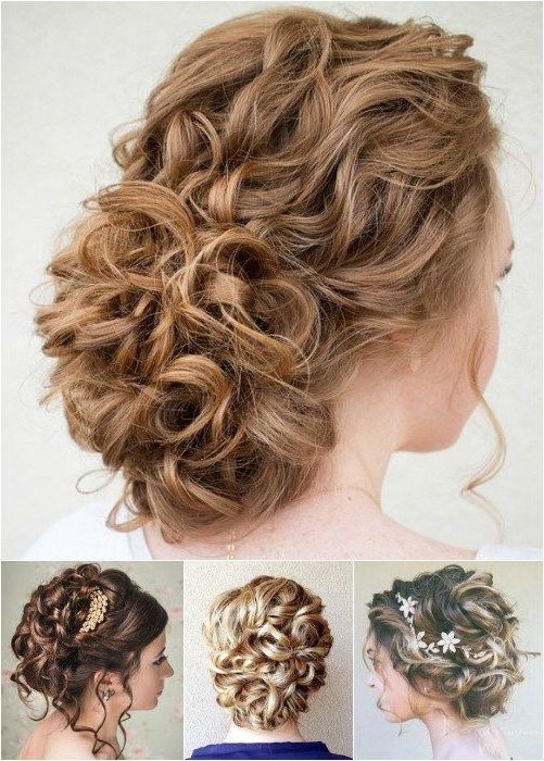 2018 Wavy Updos Hairstyles For Medium Length Hair Intended For 60 Trendiest Updos For Medium Length Hair (View 1 of 20)