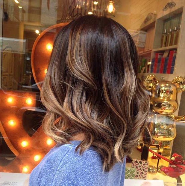 21 Cute Lob Haircuts For This Summer – Page 2 Of 2 – Stayglam Pertaining To Newest Wavy Chocolate Lob Haircuts (View 10 of 20)