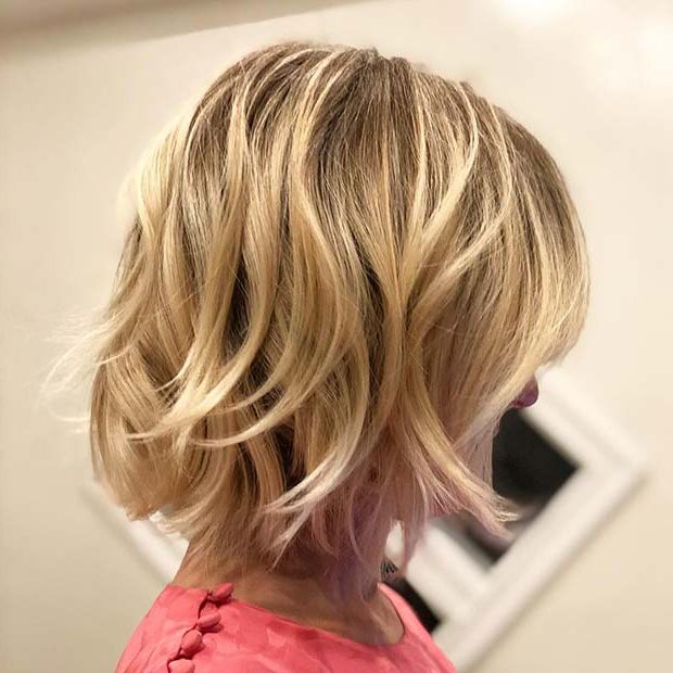 23 Layered Bob Haircuts We're Loving In 2020 – Page 2 Of 2 – Stayglam With Most Recent Icy Blonde Inverted Bob Haircuts (View 15 of 20)