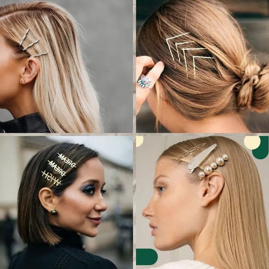 25 Bobby Pin Hairstyles With Cute Boho Hair Pins – Belletag Pertaining To Brush Up Hairstyles With Bobby Pins (View 2 of 20)