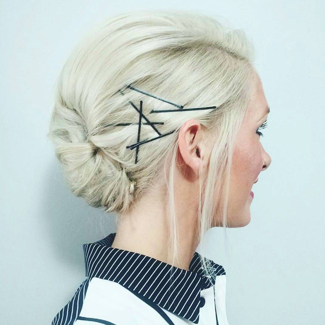 25 Bobby Pin Hairstyles You Haven't Tried But Should | Glamour Within Brush Up Hairstyles With Bobby Pins (View 1 of 20)