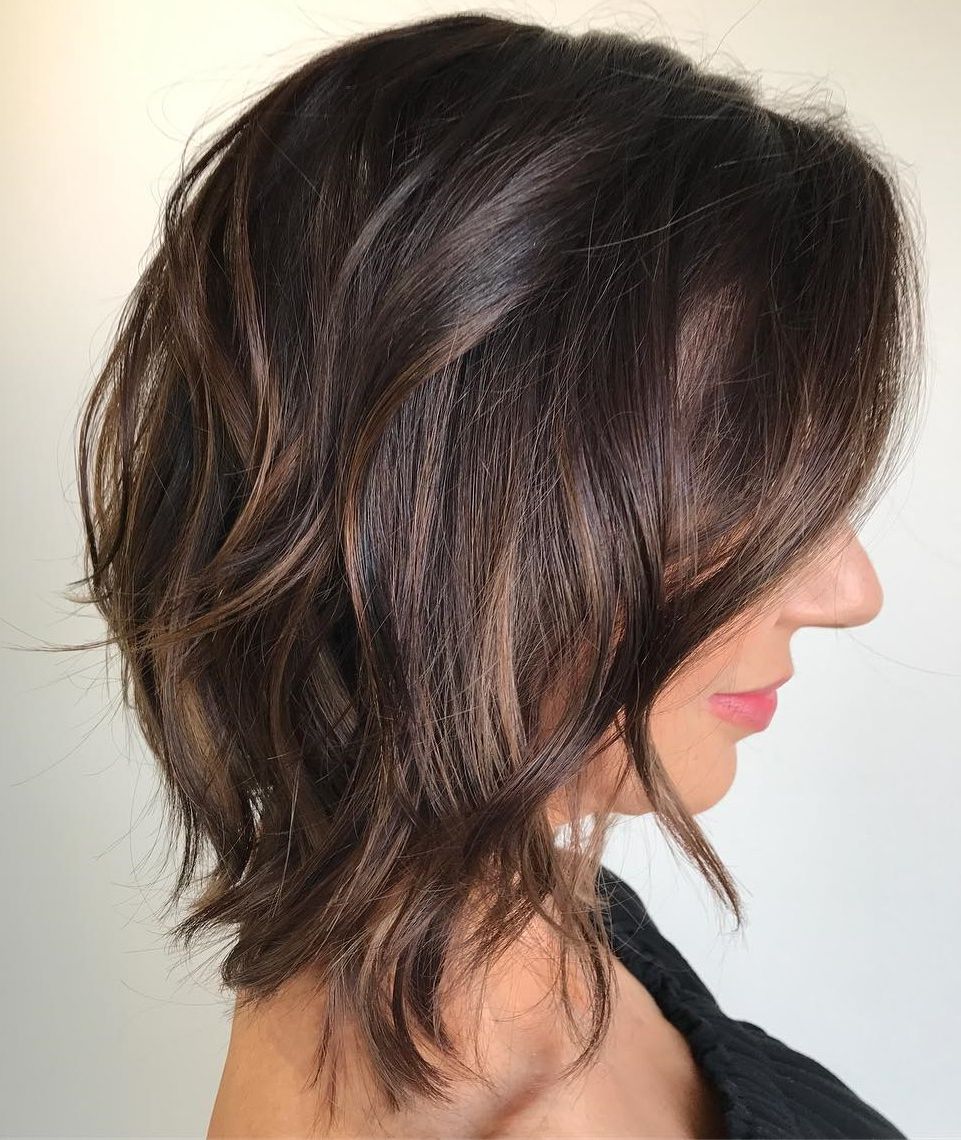 25 Must Try Medium Length Layered Haircuts For 2022 Regarding Fashionable Brunette Textured Medium Length Hairstyles (View 8 of 20)