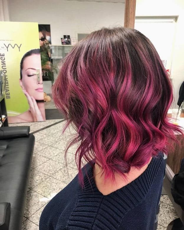 25 Trendy Balayage Bob Hairstyles To Copy For 2022 Regarding Well Known Pink Balayage Haircuts For Wavy Lob (View 14 of 20)