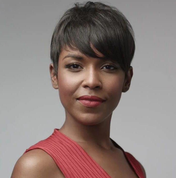 31 Gorgeous Pixie Cuts For Black Women (2022 Trends) Pertaining To Bright Bang Pixie Hairstyles (View 20 of 20)