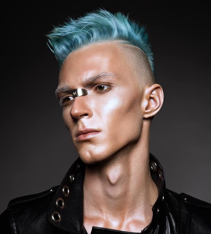 35 Best Punk Hairstyles For Guys To Turn Heads In 2022 Regarding Blue Punky Pixie Hairstyles With Undercut (View 17 of 20)