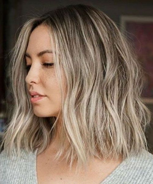 35 Stunning Ash Blonde Hair Color Looks In Well Liked Lob Haircuts With Ash Blonde Highlights (View 9 of 20)