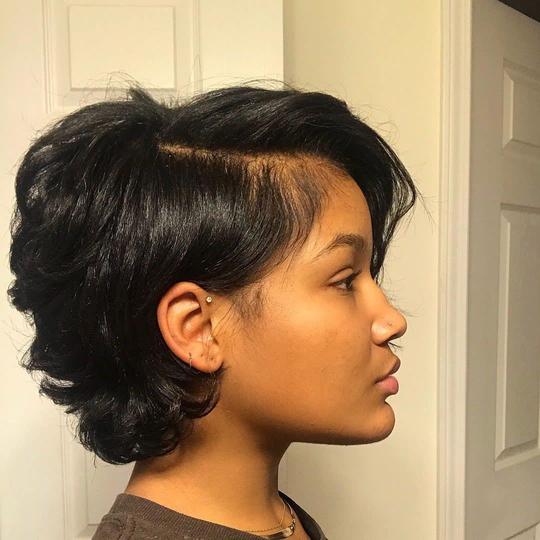 38 Short Hairstyles And Haircuts For Black Women – Stylesrant Within Layered And Side Parted Hairstyles For Short Hair (View 5 of 20)