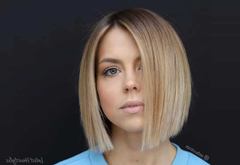 39 Best Blunt Cut Bob Haircuts For Every Face Shape Intended For Well Liked Rose Gold Blunt Lob Haircuts (Gallery 19 of 20)