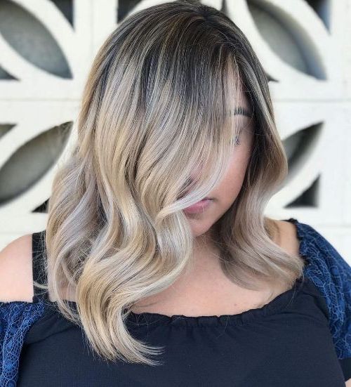 40 Gorgeous Medium Haircuts For Round Faces – Babydoll Couture Glam Regarding Most Up To Date Rounded Medium Length Hairstyles (View 10 of 20)