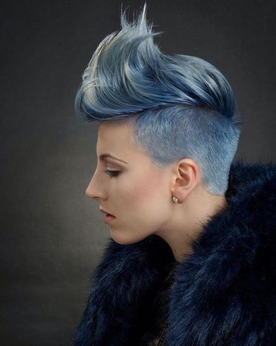 40 Long And Short Punk Hairstyles For Guys And Girls Regarding Blue Punky Pixie Hairstyles With Undercut (View 8 of 20)