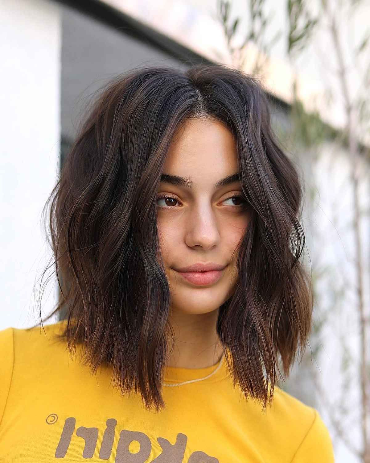 43 Flattering Middle Part Hairstyles Trending Right Now Pertaining To Favorite Middle Parted Medium Length Hairstyles (View 5 of 20)