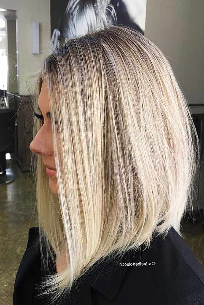48 Long Bob Haircuts For All Occasions – Glaminati Regarding Recent A Line Blonde Wavy Lob Haircuts (View 13 of 20)