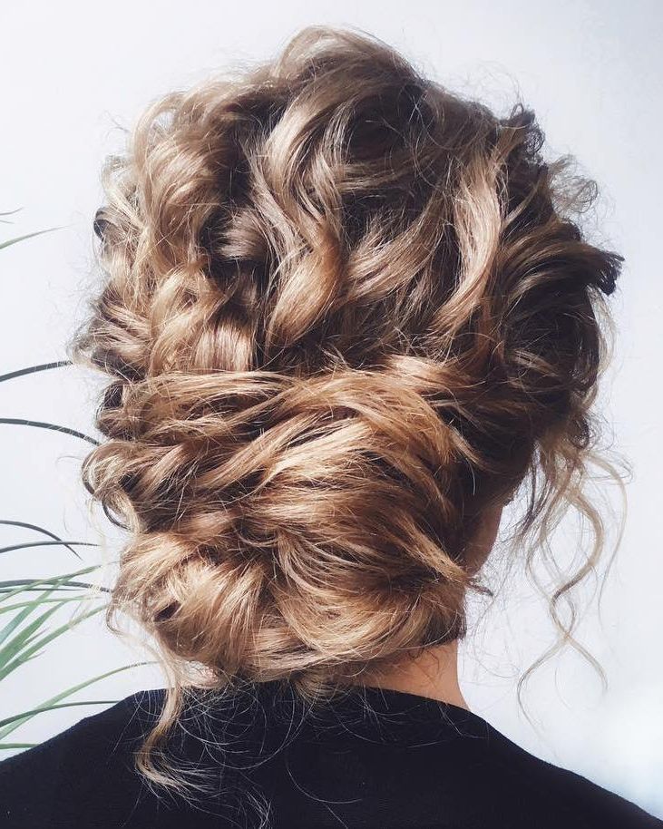 50 Lovely Updo Hairstyles That Are Trendy For 2022 With 2017 Wavy Low Updos Hairstyles (View 11 of 20)