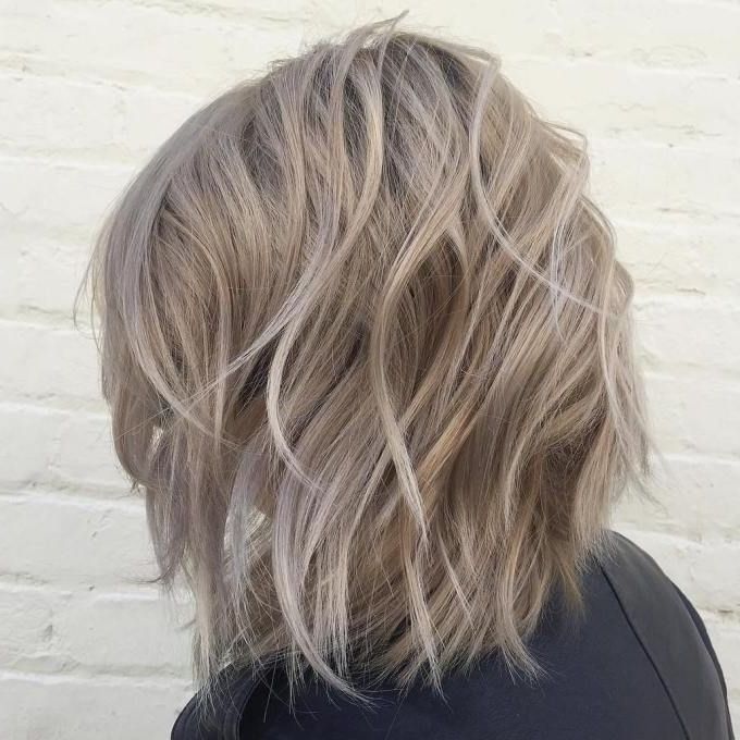 60 Messy Bob Hairstyles For Your Trendy Casual Looks | Ash Blonde Short Hair,  Ash Blonde Hair Colour, Messy Bob Hairstyles Pertaining To Messy, Wavy &amp; Icy Blonde Bob Hairstyles (View 10 of 20)