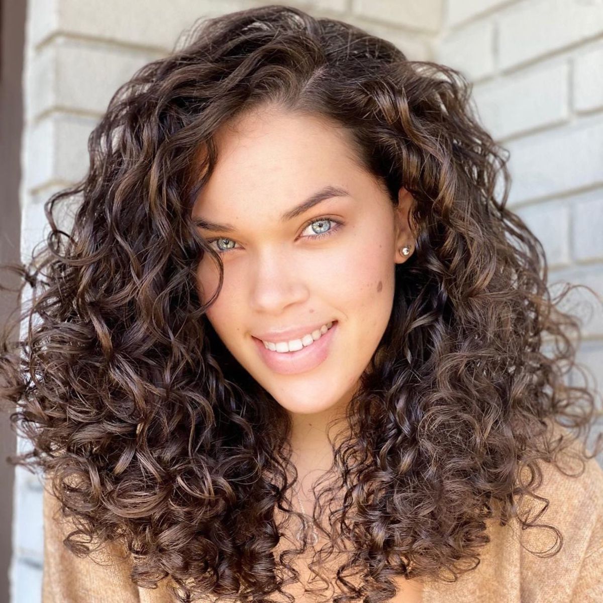 62 Best Shoulder Length Curly Hair Cuts & Styles In 2022 With Recent Layered Curly Medium Length Hairstyles (View 4 of 20)