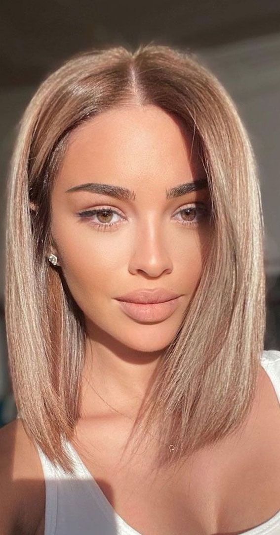 63 Charming Hair Colour Ideas & Hairstyles : Charming Rose Gold Long Bob (View 3 of 20)
