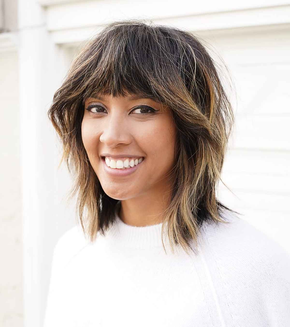 65 Hottest Lob Haircuts Aka The Long Bob Regarding Widely Used Shoulder Length Lob Haircuts With Layered Front (View 4 of 20)