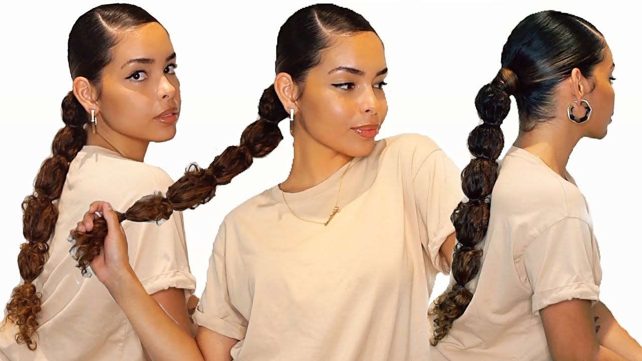 7 Easy Bubble Braid Hairstyles For 2022 That You Can Diy At Home With Best And Newest Bubble Hairstyles For Medium Length (View 14 of 20)