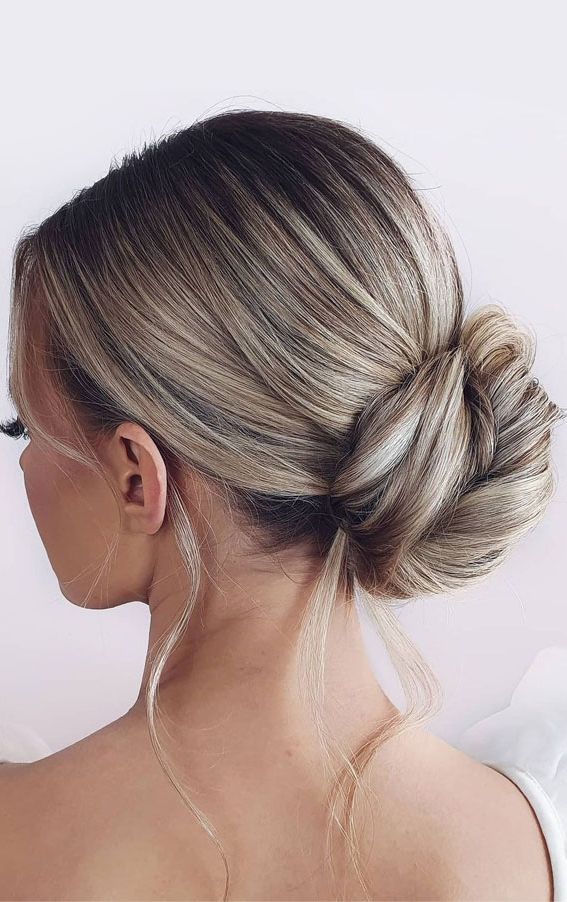70 Latest Updo Hairstyles For Your Trendy Looks In 2021 : Classic Bridal Low  Bun Hair Do Regarding Well Liked Updos Hairstyles Low Bun Haircuts (View 15 of 20)